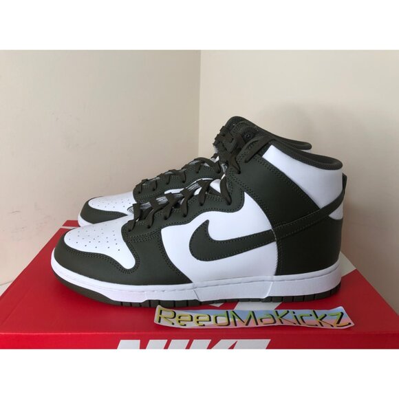 Nike Dunk High White Cargo Khaki mens 11.5us - Picture 1 of 5